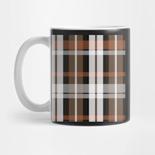 Autumn Aesthetic Aillith 2 Hand Drawn Textured Plaid Pattern Mug